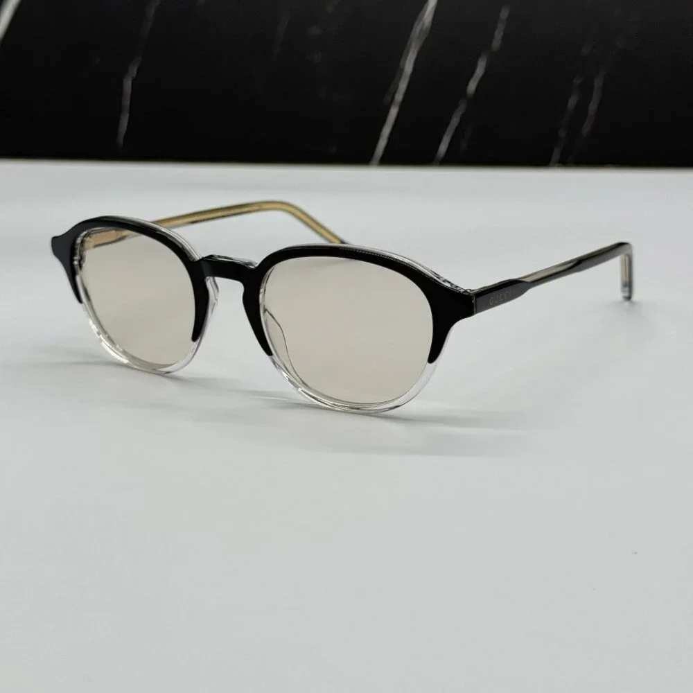 NEW GUCCI GG1212S 002 SUNGLASSES MEN ROUND BLACK EYEWEAR